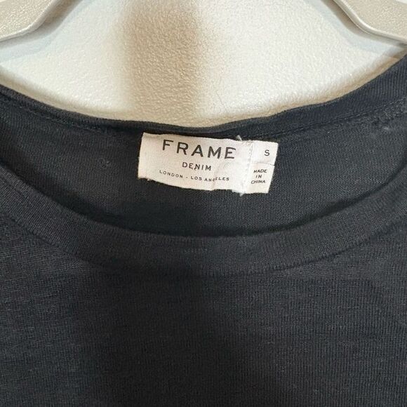 FRAME Ruffle Cuff Linen Top - Picture 7 of 8